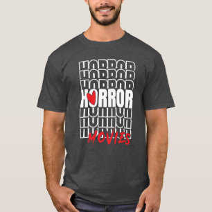 Ich liebe Horrorfilme Gruselige Halloween-Filme Ju T-Shirt