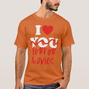 Ich liebe Horrorfilme Retro T-Shirt