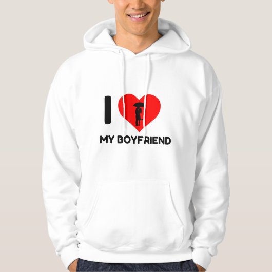 ICH LIEBE HÖRT MEIN BOYFRIEND HOODIE (Vorderseite)