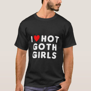 Ich Liebe Hot Goth Red He T-Shirt