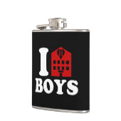 Ich liebe Hotelboys Flachmann (Links)