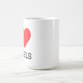 Ich liebe Hotels  Kaffeetasse (Mittel)