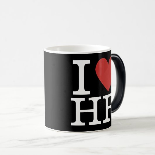 Ich ❤️ Liebe HR Morphing Tasse - für Personalabtei (VorderseiteRechts)