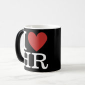 Ich ❤️ Liebe HR Morphing Tasse - für Personalabtei (Vorderseite Links)