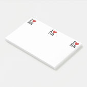 Ich ❤️ Liebe HR Post-it Notes - Human Resources De Klebezettel (angewinkelt)