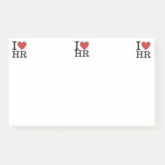 Ich ❤️ Liebe HR Post-it Notes - Human Resources De Klebezettel (Vorderseite)