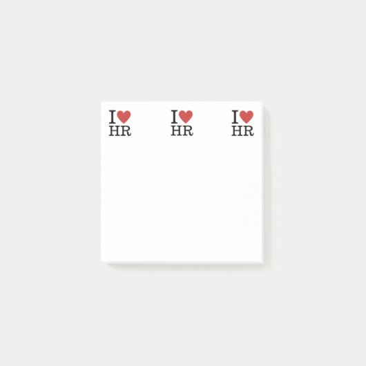 Ich ❤️ Liebe HR Post-it Notes - Human Resources De Klebezettel (Vorderseite)