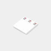 Ich ❤️ Liebe HR Post-it Notes - Human Resources De Klebezettel (angewinkelt)