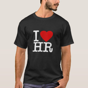 Ich liebe HR Rotes Herz Human Resources T-Shirt