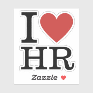 Ich ❤️ Liebe HR Vinly Sticker - Personalreferat