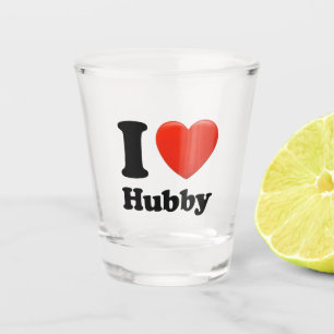 Ich Liebe hubby. Schnapsglas