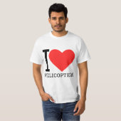 Ich liebe Hubschrauber  T-Shirt (Vorne ganz)