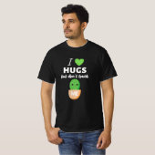 Ich Liebe Hugs, aber nicht Touch mich Cactus T-Shirt (Vorne ganz)