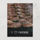 Ich liebe Hühnchen! Postkarte (Vorderseite)