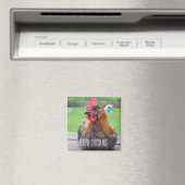 Ich Liebe Hühner... Black Copper Maran Roo Magnet (In Situ (Geschirrspüler))