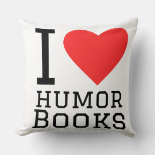 Ich liebe Humorbücher Kissen