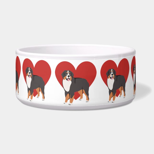 Ich liebe Hund Napf (Vorderseite)