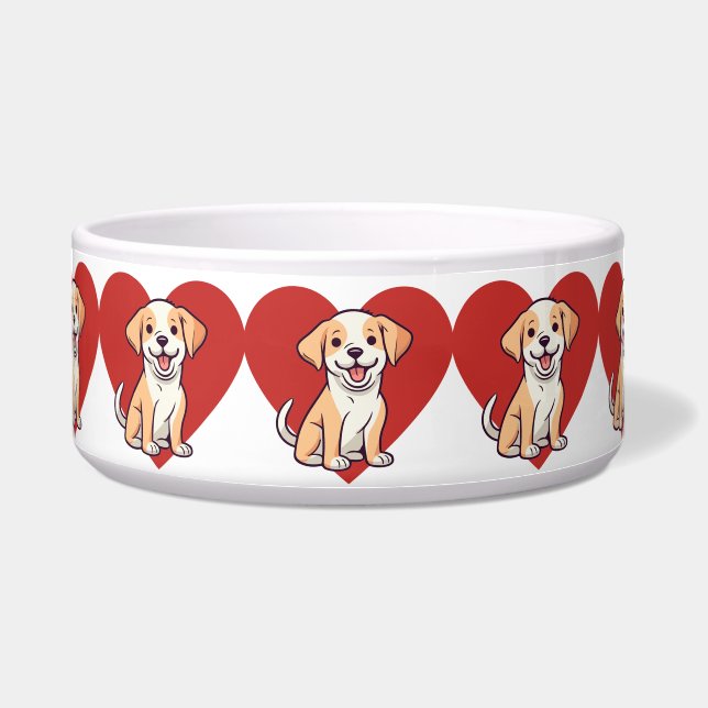 Ich liebe Hund Napf (Vorderseite)