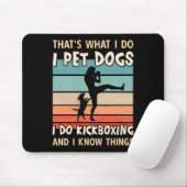 Ich liebe Hunde, ich mache Kickboxen Designs - Fra Mousepad (Mit Mouse)