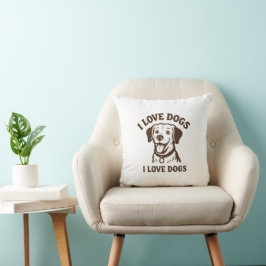 Ich liebe Hunde Kissen – Cozy & Süße Hundeliebhabe