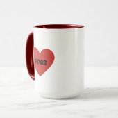 Ich liebe Hunde Tasse (Vorderseite Links)