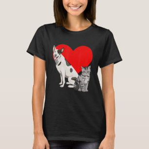 Ich liebe Hunde und Katzen Frauen Tierheim Tierlie T-Shirt