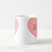 Ich liebe Hundeherz Kaffeetasse (Mittel)