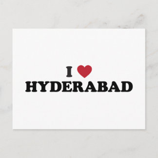 Ich liebe Hyderabad Postkarte
