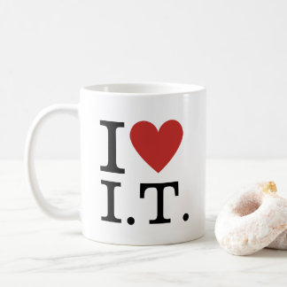 Ich ❤️ Liebe I.T. ANPASSBAR Kaffeetasse