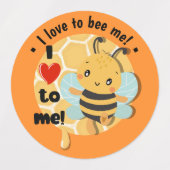 Ich Liebe, ich zu sein! 5x3-Blatt Etiketten (Design 1)