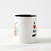Ich Liebe, ich zu sein! Zweifarbige Tasse (Mittel)