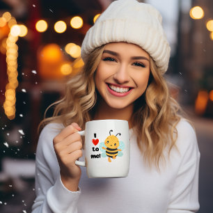 Ich Liebe, ich zu sein! Zweifarbige Tasse