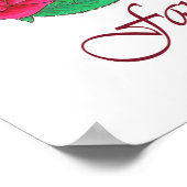 Ich Liebe ihm mehr als Poesie: Fisch und Rose Post Poster (Ecke)