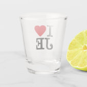ICH LIEBE IHN SCHNAPSGLAS (Rückseite)