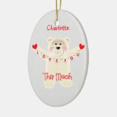 Ich Liebe Ihnen diese viel Niedliche Teddybär Pers Keramikornament (Links)