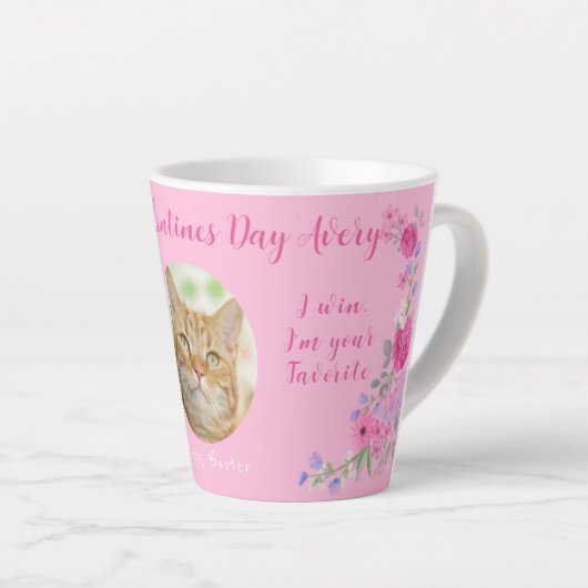 Ich Liebe Ihnen ein aktuelles, individuelles Valen Milchtasse (Rechte Ecke)