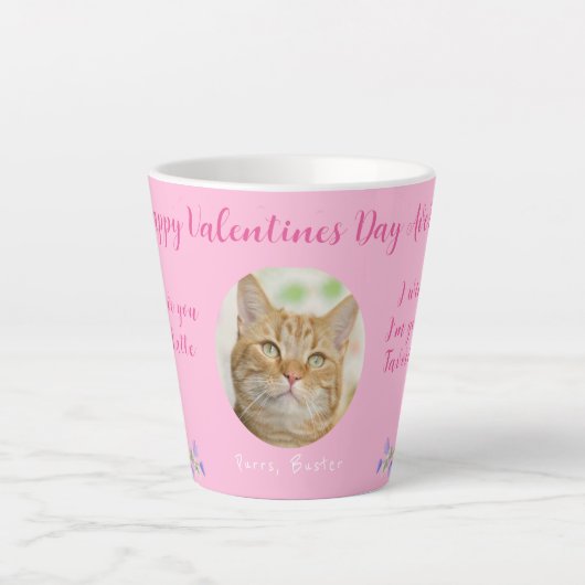 Ich Liebe Ihnen ein aktuelles, individuelles Valen Milchtasse (Vorderseite)