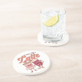 Ich Liebe Ihnen ein letzter Retro-Groovy Getränkeuntersetzer (Seite)