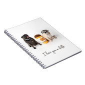 Ich Liebe Ihnen ein letztes Mops-Notebook Notizblock (Rechte Seite)