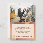 Ich Liebe Ihnen ein maßgeschneidertes Foto für den Karte (Rückseite)