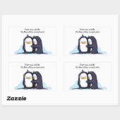 Ich LIEBE Ihnen ein wenig Pinguine - Aufkleber (Blatt)