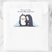 Ich LIEBE Ihnen ein wenig Pinguine - Aufkleber (Tasche)