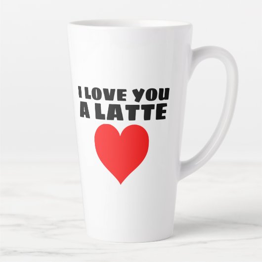 ICH LIEBE IHNEN EINE LETZTE GROSSE KAFFEE-TASSE MILCHTASSE (Rechts)