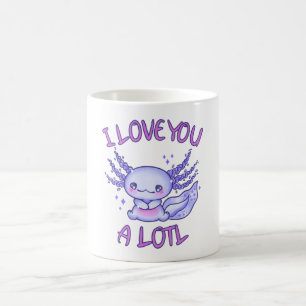 Ich Liebe Ihnen eine Lose Axolotl in der Liebe Kaffeetasse