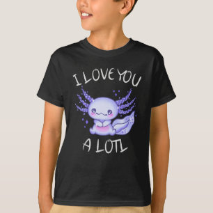 Ich Liebe Ihnen eine Lose Axolotl in der Liebe T-Shirt