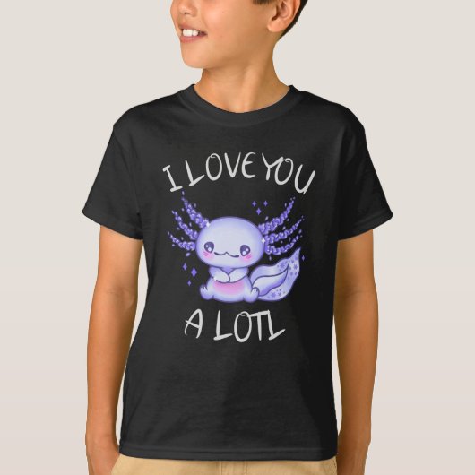 Ich Liebe Ihnen eine Lose Axolotl in der Liebe T-Shirt (Vorderseite)