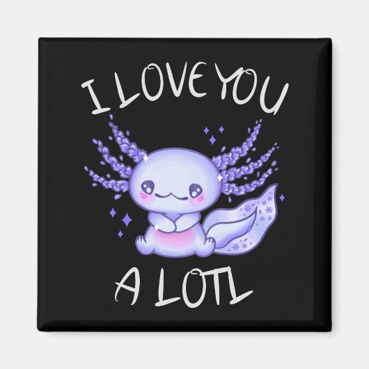 Ich Liebe Ihnen eine Lotto Axolotl in Liebe Imitat Magnet (Vorne)