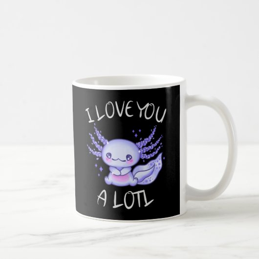Ich Liebe Ihnen eine Lotto Axolotl in Liebe Kaffee Kaffeetasse (Rechts)