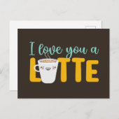 Ich Liebe Ihnen einen Niedlichen Pun Funny Valenti Postkarte (Vorne/Hinten)