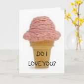 ICH LIEBE IHNEN MEHR ALS ICECREAM KARTE (Gelbe Blume)